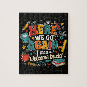 Hier gaan we weer, ik bedoel welkom terug op schoo legpuzzel