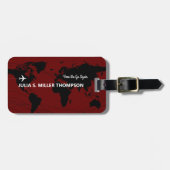 Hier gaan we weer... reisavonturen bagagelabel (Voorkant horizontaal)