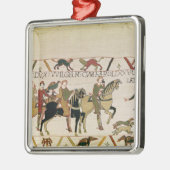 Hier gaat Duke William met Harold naar zijn Metalen Ornament (Links)