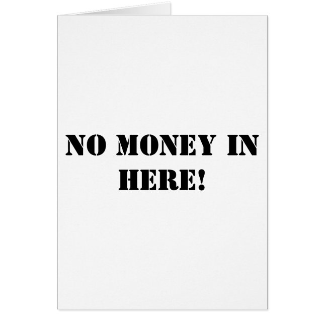 Hier geen geld (Voorkant)