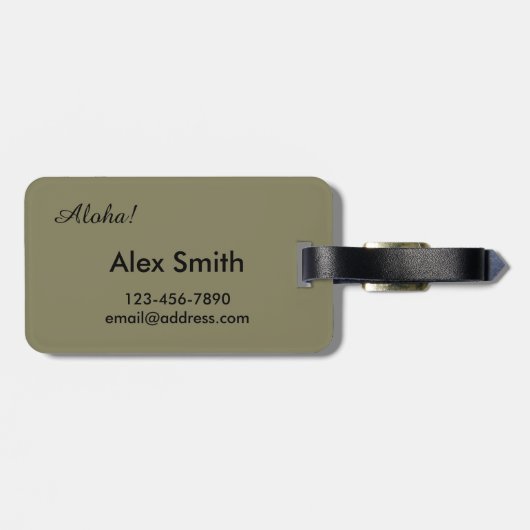 Hier Gone vandaag naar Maui | Funny Maui Hawaii Tr Bagagelabel (Achterkant horizontaal)