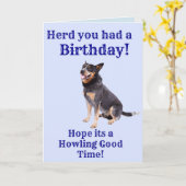 Hier had je een verjaardag kaart (Gele Bloem)