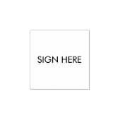 HIER HANDEKENEN Stempel voor Documenten (Afrduk)