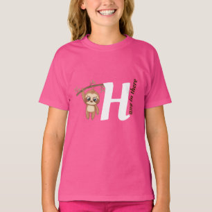 Hier hangen Cute Hanging Sloth Funny T-shirt