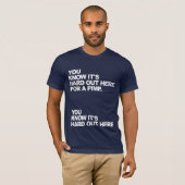 Hier hard voor een pooier-Shirt T-shirt (Voorkant volledig)