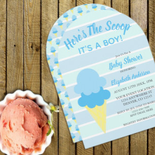 Hier Hebt Je De Ijscreme Zomer Baby Shower Kaart