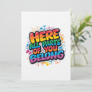 Hier horen alle delen van jou thuis - Regenboog ci Kaart