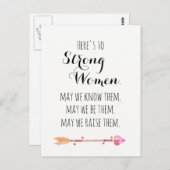 Hier is aan de Sterke Tribale Pijl van het Citaat  Briefkaart (Voorkant / Achterkant)