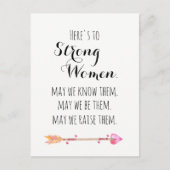 Hier is aan de Sterke Tribale Pijl van het Citaat  Briefkaart (Voorkant)