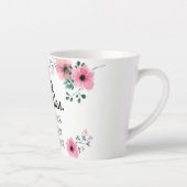 Hier is aan de sterke Waterverf van vrouwen Floral Latte Mok (Rechts)