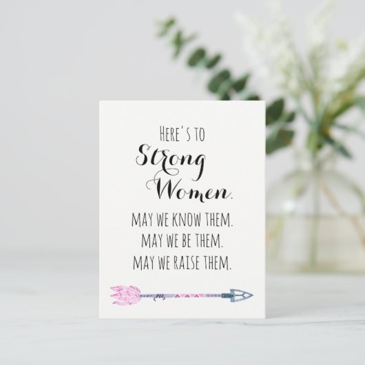 Hier is aan Sterk Briefkaart van de Pijl van het C (Staand voorkant)