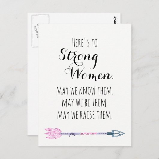 Hier is aan Sterk Briefkaart van de Pijl van het C (Voorkant / Achterkant)