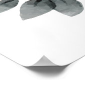 Hier is aan Sterke vrouwen citeren Waterverf Flora Poster (Hoek)