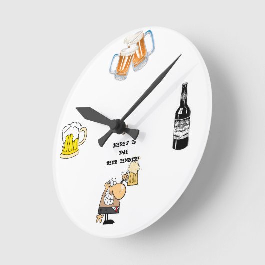 "Hier is de bierkant!" Ronde Klok (Hoek)