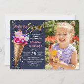 Hier is de blauwe foto van de Scoop Ice Cream Part Kaart (Voorkant)