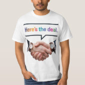 Hier is de deal t-shirt (Voorkant)