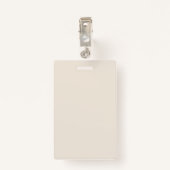 Hier is de glimlach achter dit Masker Elegant Crea Badge (Achterkant met clip)