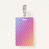 Hier is de glimlach achter mijn Masker Ombre Patte Badge (Achterkant met clip)