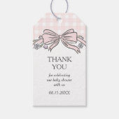 Hier is de ijsfavoriet Roze ijs-sundae Cadeaulabel (Voorkant)