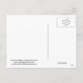 Hier is de kerstman! feestdagenkaart (Achterkant)