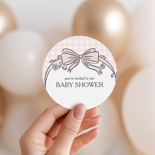 Hier is de Lepel Roze IJssundae Favor Ronde Sticker