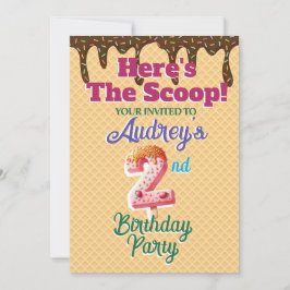 Hier is de Lepel Waffel Kegel Uitnodiging