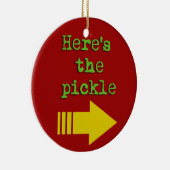 Hier is de pekel keramisch ornament (Rechts)