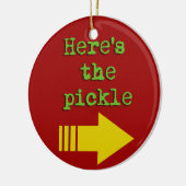 Hier is de pekel keramisch ornament (Links)