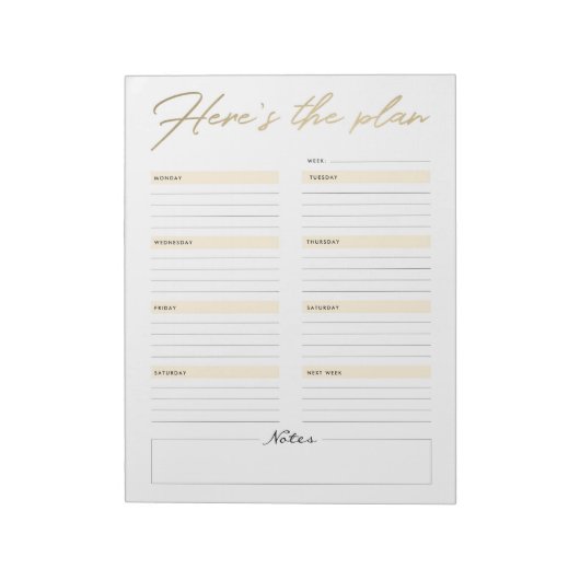 Hier is de Planner van het Notitieblok van het Pla (Linkerzijde)