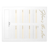 Hier is de Planner van het Notitieblok van het Pla (Voorkant)