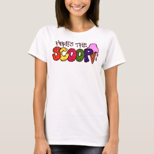 Hier is de Scoop Damespaghetti Bovenkant (gemontee T-shirt