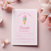 Hier is de Scoop Ice Cream Birthday Party Kaart