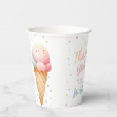Hier is de Scoop Ice Cream Birthday Party Papieren Bekers (Rechts)