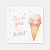 Hier is de Scoop Ice Cream Birthday Party Servet (Voorkant)
