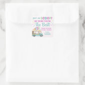 Hier is de Scoop Ice Cream Dank je Vierkante Sticker (Tas)