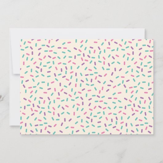 Hier is de Scoop Ice Cream Kids Birthday Party Inv Kaart (Achterkant)