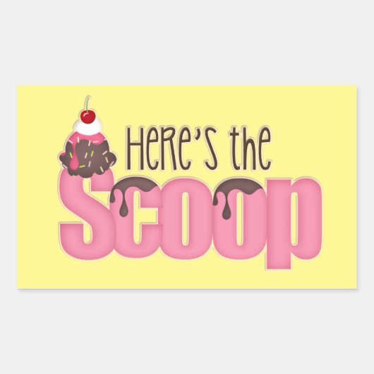 Hier is de Scoop Ice Cream sticker (Voorkant)