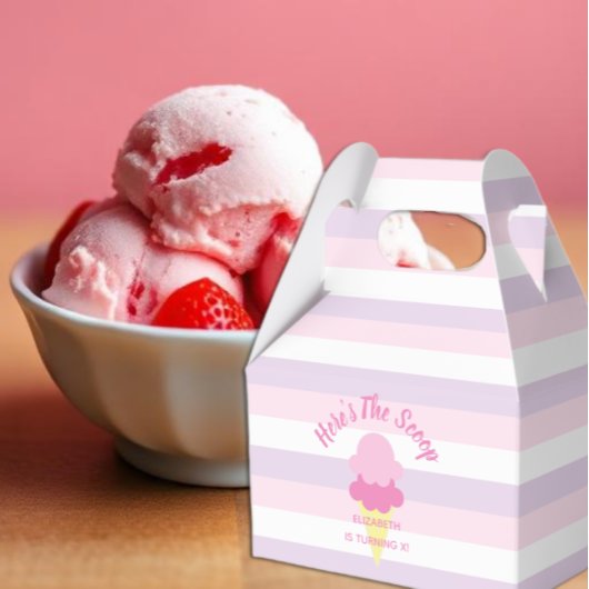 Hier is de Scoop Ice Cream Summer Birthday Bedankdoosjes