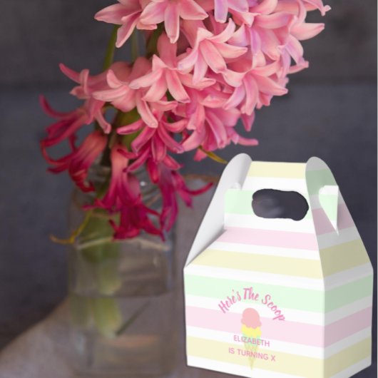 Hier is de Scoop Ice Cream Summer Birthday Bedankdoosjes