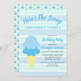 Hier is de Scoop Ice Cream Summer Birthday Kaart