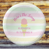 Hier is de Scoop Ice Cream Summer Birthday Papieren Kommen