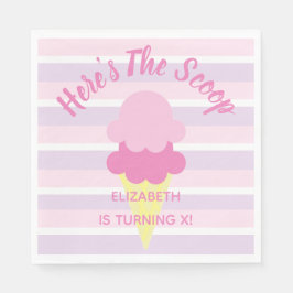 Hier is de Scoop Ice Cream Summer Birthday Servet