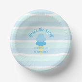 Hier is de Scoop Ice Cream Summer Boy Birthday Papieren Kommen (Voorkant)