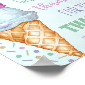 Hier is de Scoop Ice Cream-waardering Poster (Hoek)