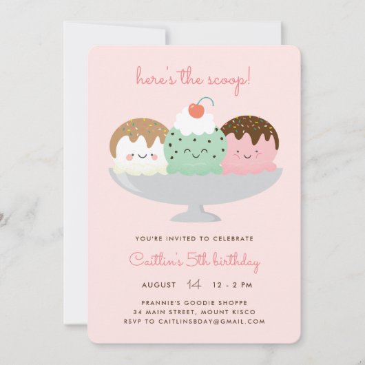 Hier is de scoop kaart (Voorkant)