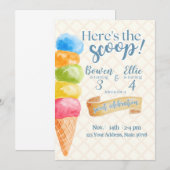 Hier is de scoop kaart (Voorkant / Achterkant)