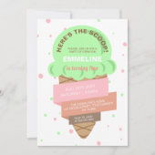 Hier is de scoop Mint Ijs Verjaardag Kaart (Voorkant)