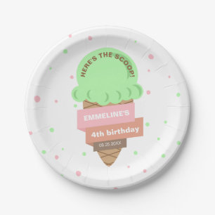 Hier is de scoop Mint Ijs Verjaardag Papieren Bordje