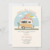 Hier is de Scoop Pink Ice Cream Birthday Kaart (Voorkant)