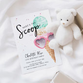 Hier is de Scoop Pink Ice Cream Birthday Kaart
